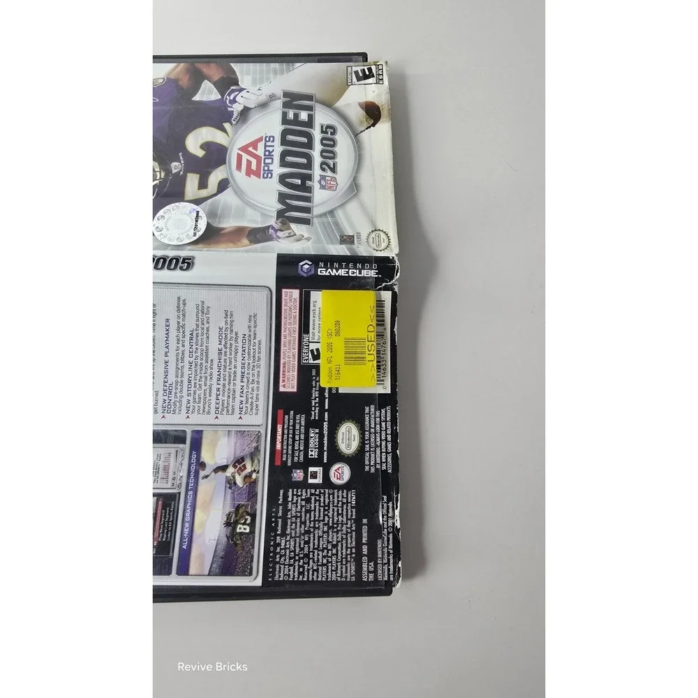 Madden NFL 2005 Nintendo GameCube , 2004 Game and Case Tested and‎ Working Great